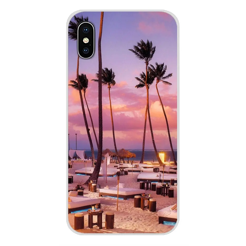 Для Huawei Honor 4C 5C 6X 7 7A 7C 8 9 10 8C 8S 8X 9X 10I 20 Lite Pro Sea тропические пальмы приморские пляжные