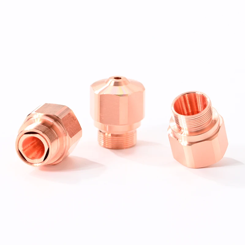 Высококачественная сопло для фибролазерной резки OEM HK NK для металлической машины HanKwang Highyag Bystronic диаметром 14 мм, высотой 17,5 мм, резьбой 10 мм.