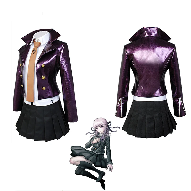 

Anime Danganronpa Kirigiri Kyouko Cosplay Costume Set Jacket Shirt Skirt Wig Halloween Costumes For Women Carnival Clothing
