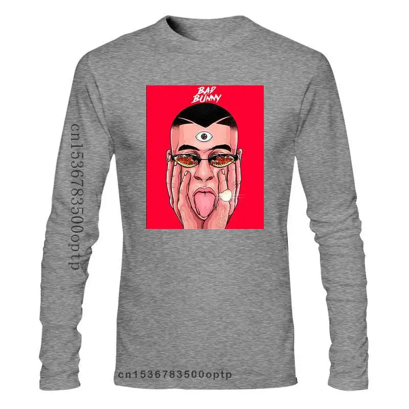 

Футболка унисекс с надписью Bad Bunny X100Pre, черная хлопковая одежда, футболка для фитнеса, Размеры S - 3Xl