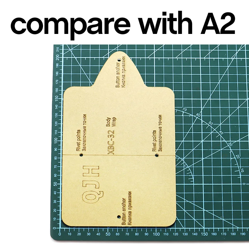 New Leather Craft Fashion Personality Card Package ID Sewing Pattern Hard Kraft Paper and Acrylic DIY Template 11*7cm | Дом и сад