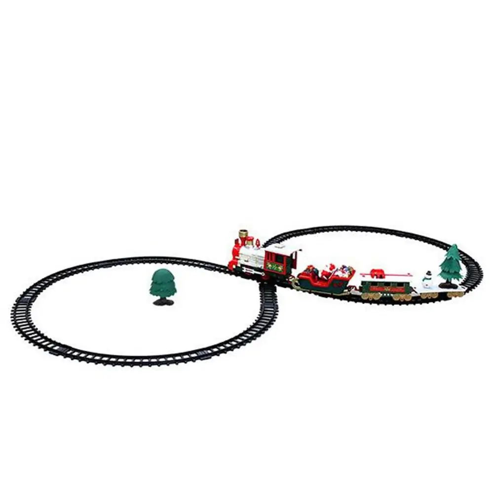 TWISTER.CK Christmas Toy Electric Track Train Santa Claus with Light and Music |