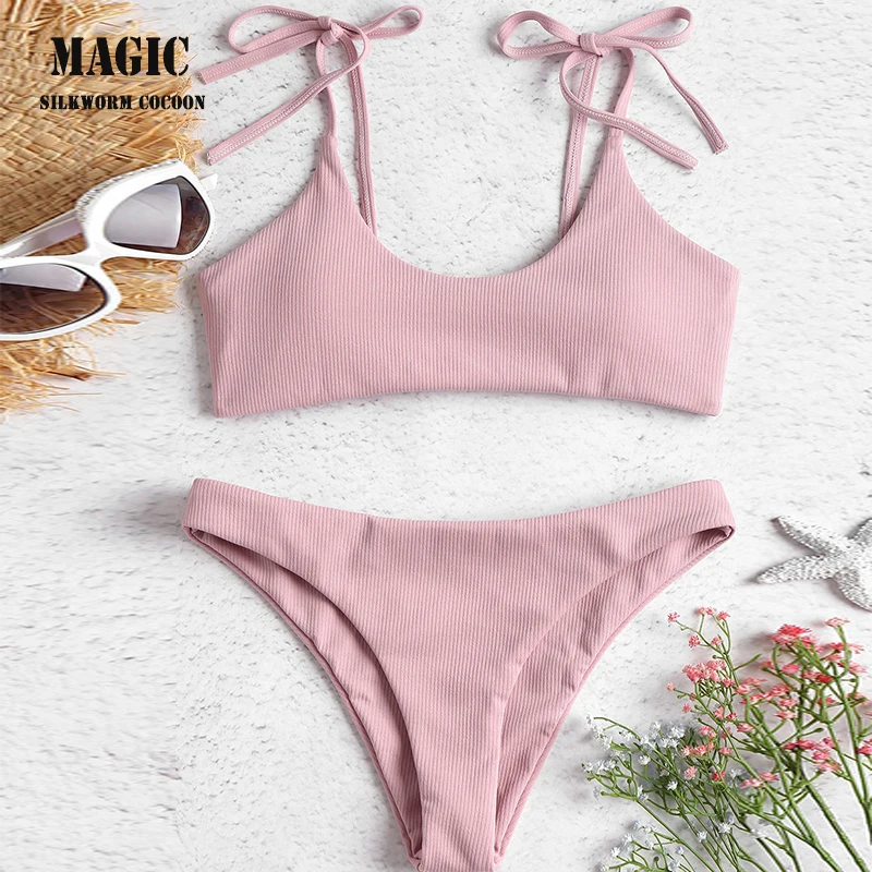 Женский сексуальный купальник на шнуровке купальный костюм новинка 2018 комплект