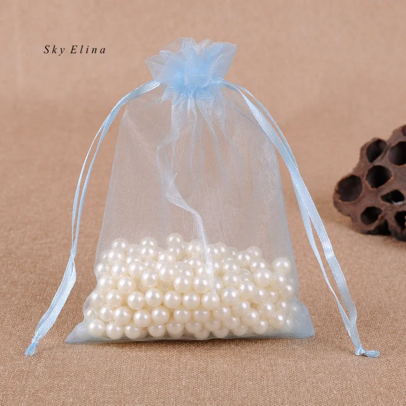 25*35cm/30*40cm Organza Bags 50pcs Tulle fabric Jewelry Pouch picking bags Small Gift Bag Wedding Supplies Gauze bag 7zSH312 | Дом и сад