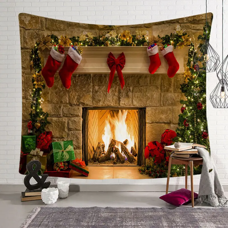 

Xmas Art Home Wall Hanging Tapestry Wall Ornamentation Christmas Wall Decor