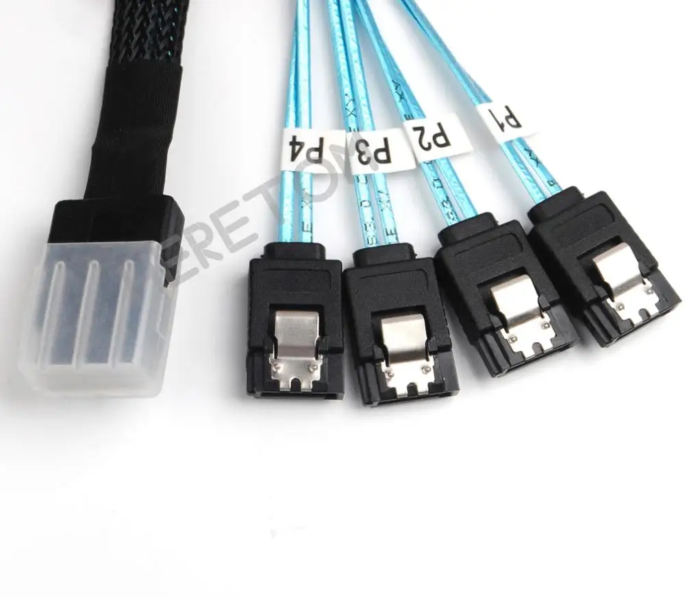 1M SAS sata кабель Mini-SAS SFF-8087 до 4 SATA Mini 4i SFF8087 36P 7P для передачи данных на жестком диске 100