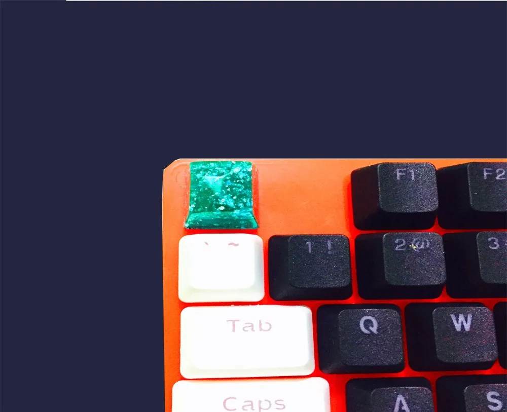 Ручной работы полигональный драгоценный камень резной смолы ремесленник Keycap R4