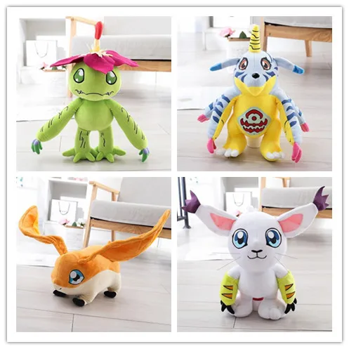 Новый крутой 30 см Agumon Gabumon Gomamon Palmon Piyomon Tailmon Tentomon милый Рождественский фестиваль