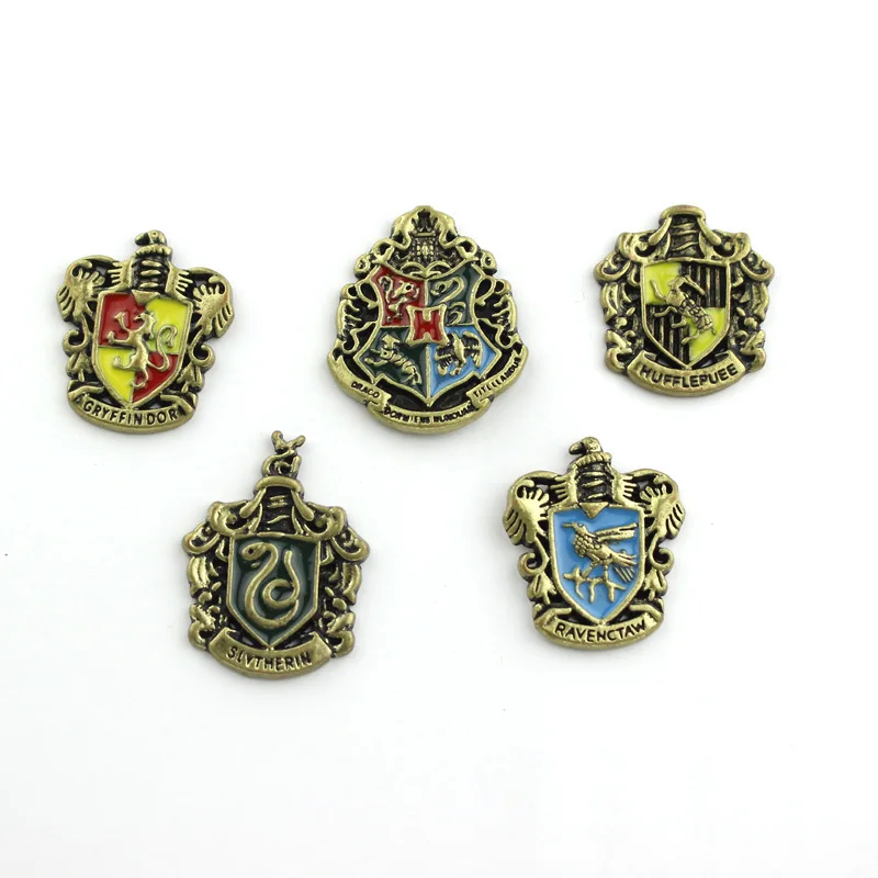 Горячая hp фильм Знак школы Хогвартс на булавке брошь с милой эмалевые броши, булавки дары святить 9/3/4 книги Косплэй подарок