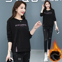 winter clothes korean streetwear women oversized crewneck sweatshirts 2022 vintage graphic long sleeve pullover style fall