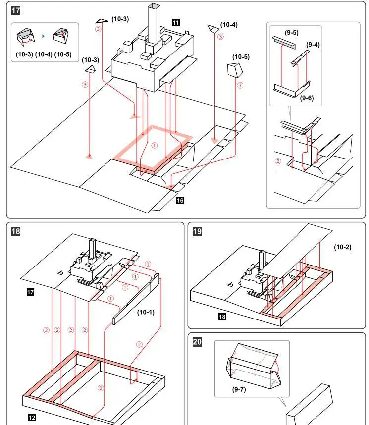 Токийская башня небо ТВ Япония дерево строительство бумажная модель ручной