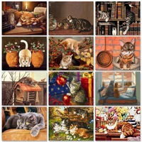 ruopoty 60x75cm painting by numbers diy crafts decorative paintings cat drawing by numbers personalized gift pictures by numbers
