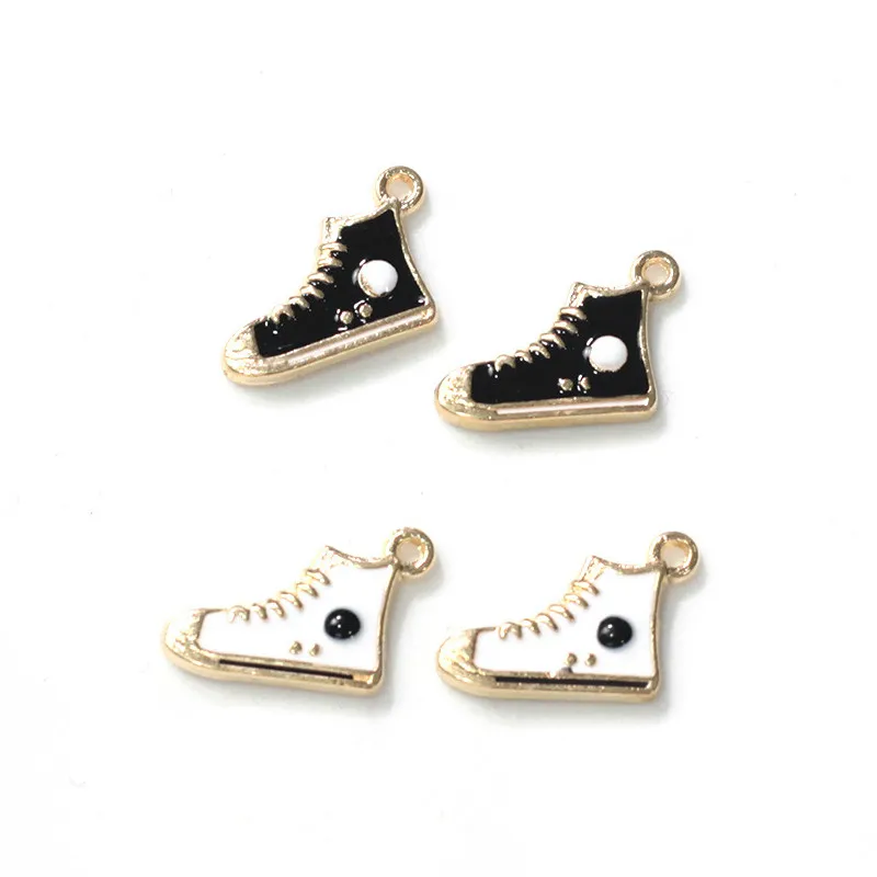 10 наклеек эмалированные Подвески в виде капли для спортивной обуви