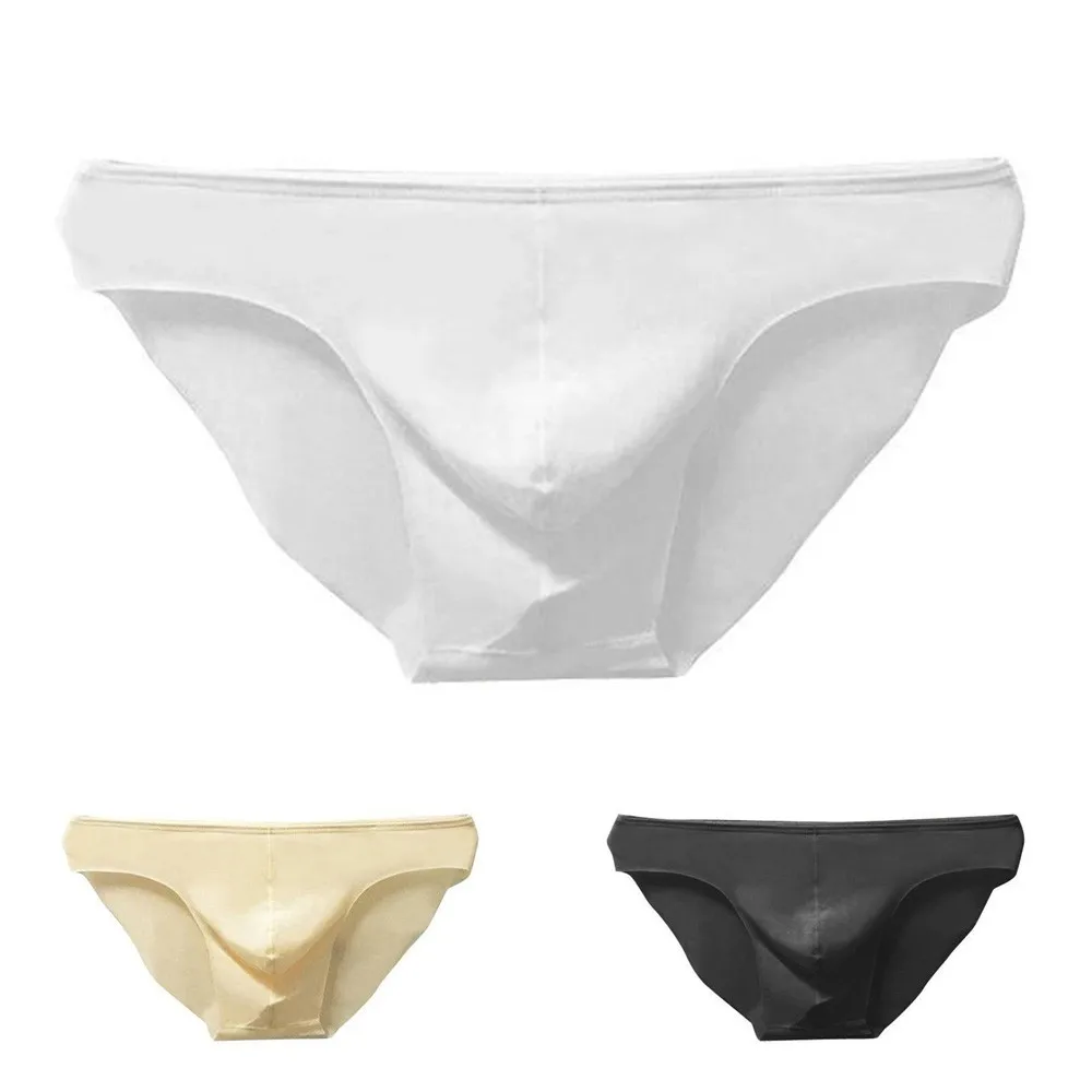 

Men's Underwear Seamless Y-Front Briefs Mid Waist One Piece Panties Seamless Breathable Lingerie Sleep Wear Bottom Shorts Pants