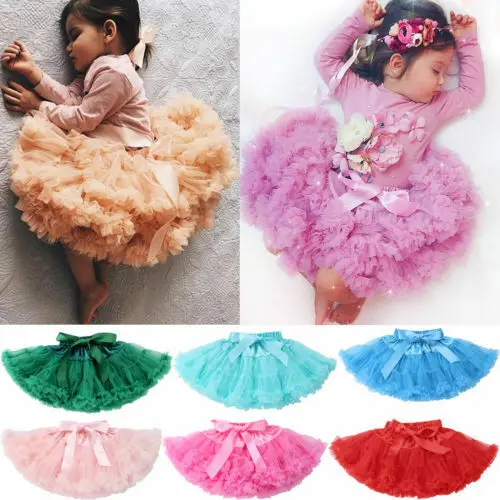 Для малышей для девочек принцесс юбка Юбки пачки американка детей вечеринки
