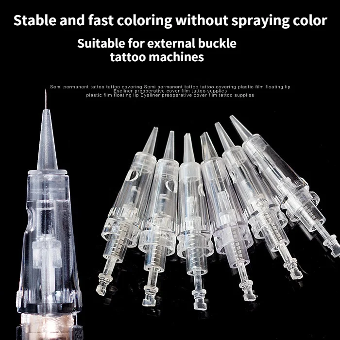 

50pcs disposable permanent makeup Cartridge needles Bayonet Tattoo gun 1RL/3RL/5RL for digital eyebrow/lips/eyeliner machine