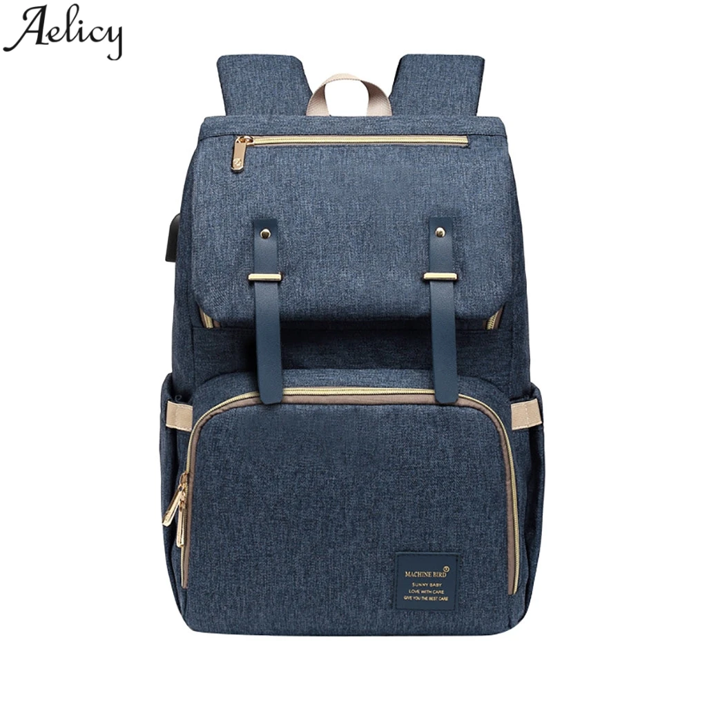 Aelicy брендовый рюкзак для подгузников сумка мам большая вместительность коляски