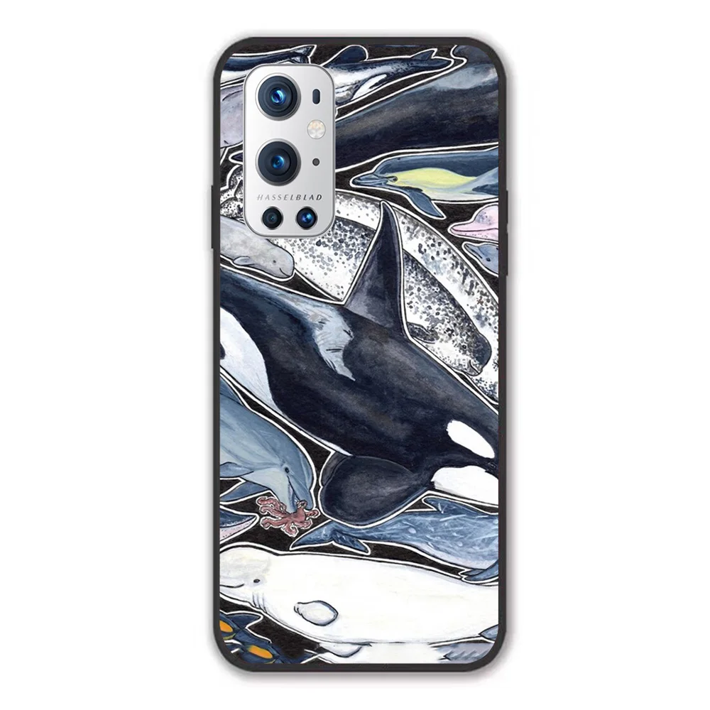 

For OnePlus Dolphins, orcas, belugas, narwhals, and cie Soft TPU Border OnePlus 7 7T 7Pro 8 8T 8Pro 9 9Pro Case