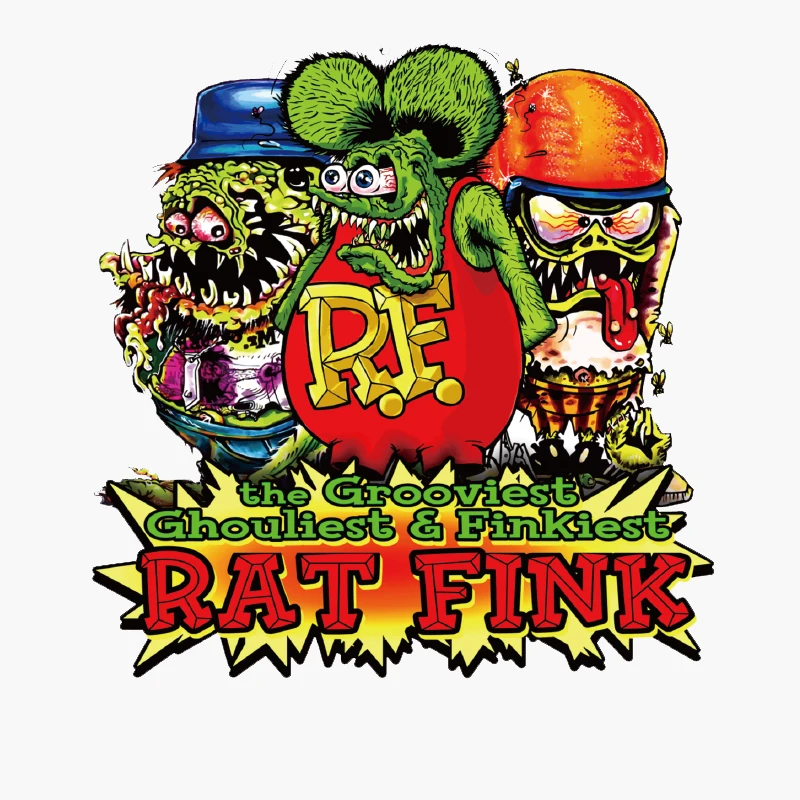1 шт. Rat Fink стикер ПВХ автомобильный Дека для чемодан скейтборда холодильник