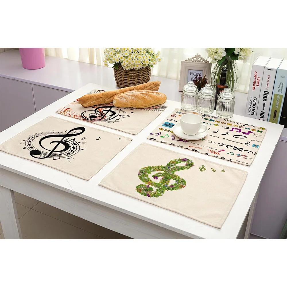 Lychee 42*32 см музыкальный блокнот с принтом салфетки льняной коврик для стола анти