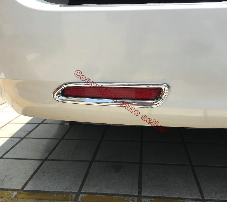 

ABS Chrome Rear Fog Light Lamp Cover Trim Molding Bezel Garnish For Toyota Sienna 2015 2016 2017