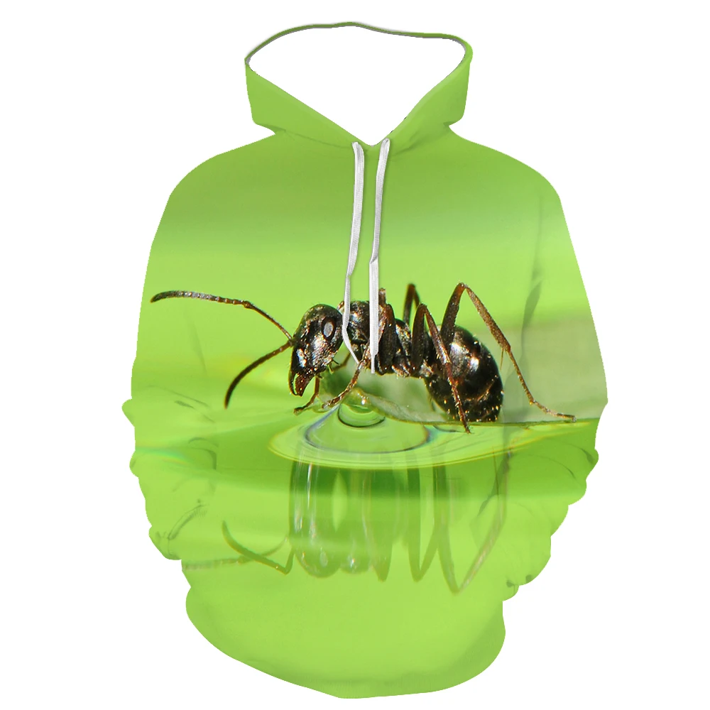 

2021 3D Animal Ant Spring And Autumn New Men's Print Hoodie Fashion Fresh And Comfortable Long Sleeve Hoodie Can Be Customized