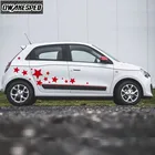 Для-Renault мало Clio Cute Styling DIY индивидуальная наклейка 1 набор с пятиконечной графикой кузова автомобиля двери боковые декоративные наклейки