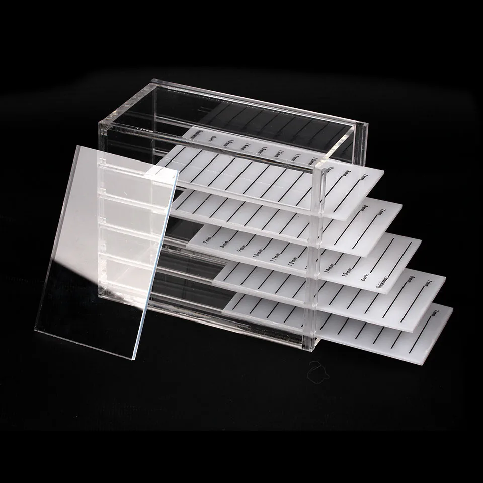 

NEWCOME Pallet / 5 Layers Eyelash Extension Storage Box Makeup Organizer False Eyelashes Pallets Holders Grafting