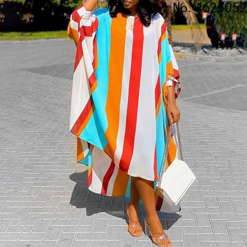 african attire for women Clothes for Women Dashiki Print Dress European Clothing Plus Size Bazin Rich Sleeveless Fashion Round Neck Maxi Vestido african robe