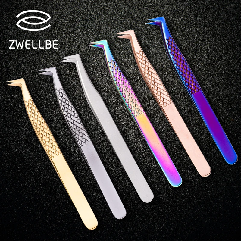 1 шт. нержавеющая сталь пинцет для ресниц профессиональный наращивания Золотой