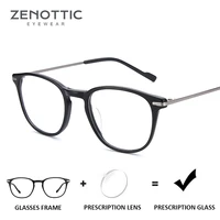 zenottic acetate glasses frame vintage optical anti blue light eyeglasses women men myopia hyperopia prescription eyewear
