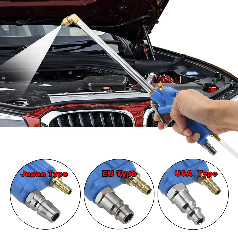 

LEEPEE Car Water Cleaning Gun Car Engine Oil Cleaner Tool Engine Water Gun High Press 40cm Pneumatic Cleaning Tool