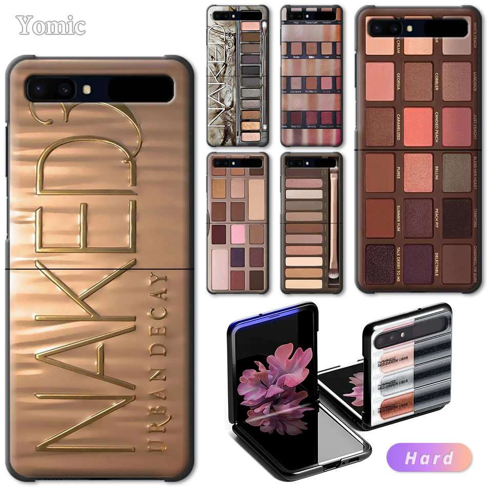 

Hard Case for Samsung Galaxy Z Flip 6.7" Black Shell Bumper For Galaxy ZFlip PC Mobile Phone Cover Glam Makeup Eye Shadow Box