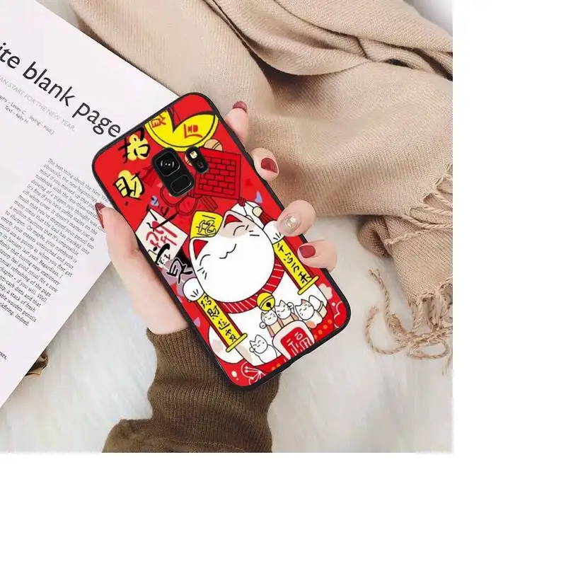 

YNDFCNB Japanese lucky cat Phone Case For Samsung Galaxy S20 S10 Plus S10E S5 S6 S7edge S8 S9 S9Plus S10lite 2020