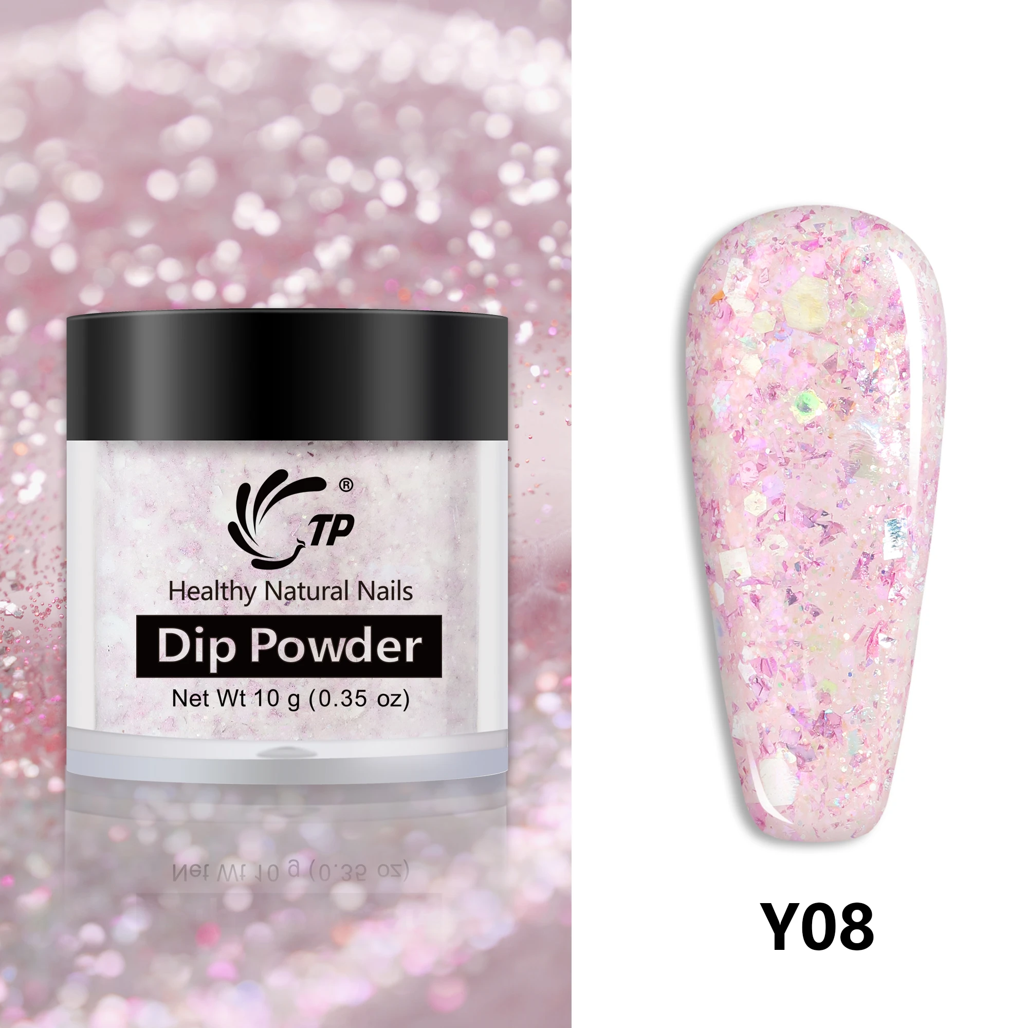 Блестящие хлопья для ногтей пудра маникюра с блестками градиентный блестящий