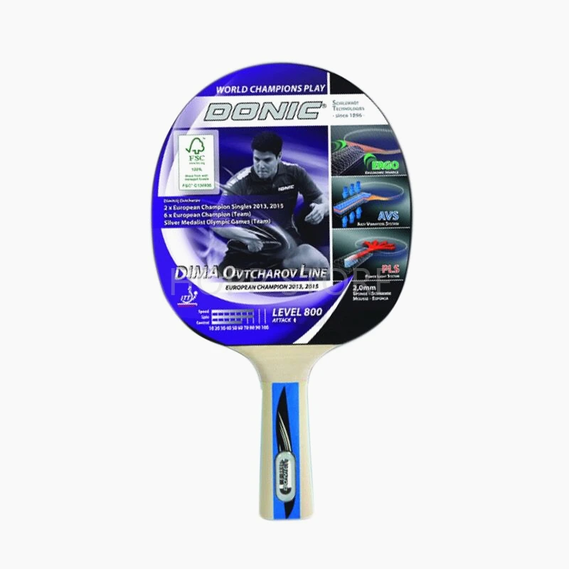 

DONIC DIMA OVTCHAROV Line 800 WORLD CHAMPIONS PLAY Table Tennis Racket Original DONIC Ping Pong Bat Paddle