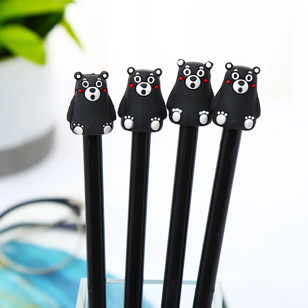 

Funny Cute Kawai Black Gel Pen Blue Kawaii Stationery Store Office Accessory Stationary Back to School Supply Thing Material Kit