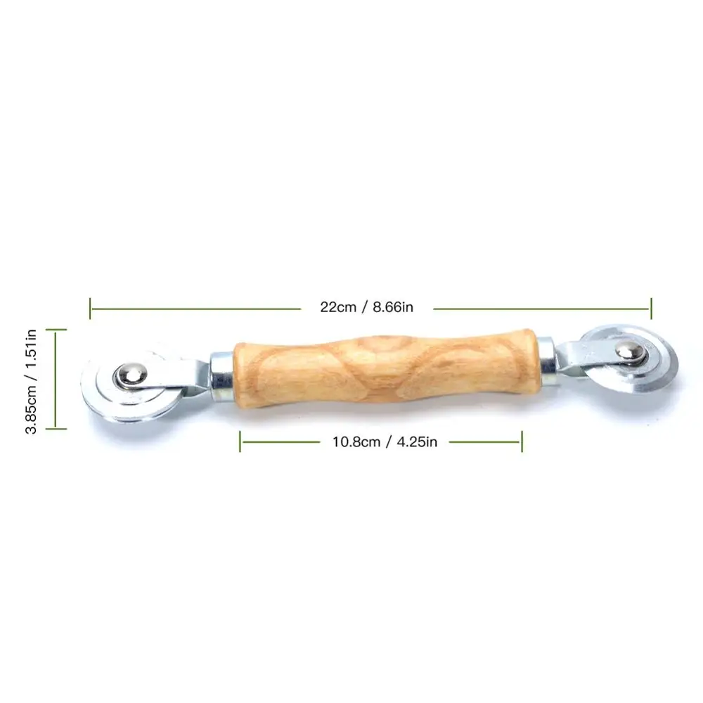 

Wooden Handle And Steel Wheels Rolling Tool For Double Window Installation Hand Spline Roller Household Durable Screen Door