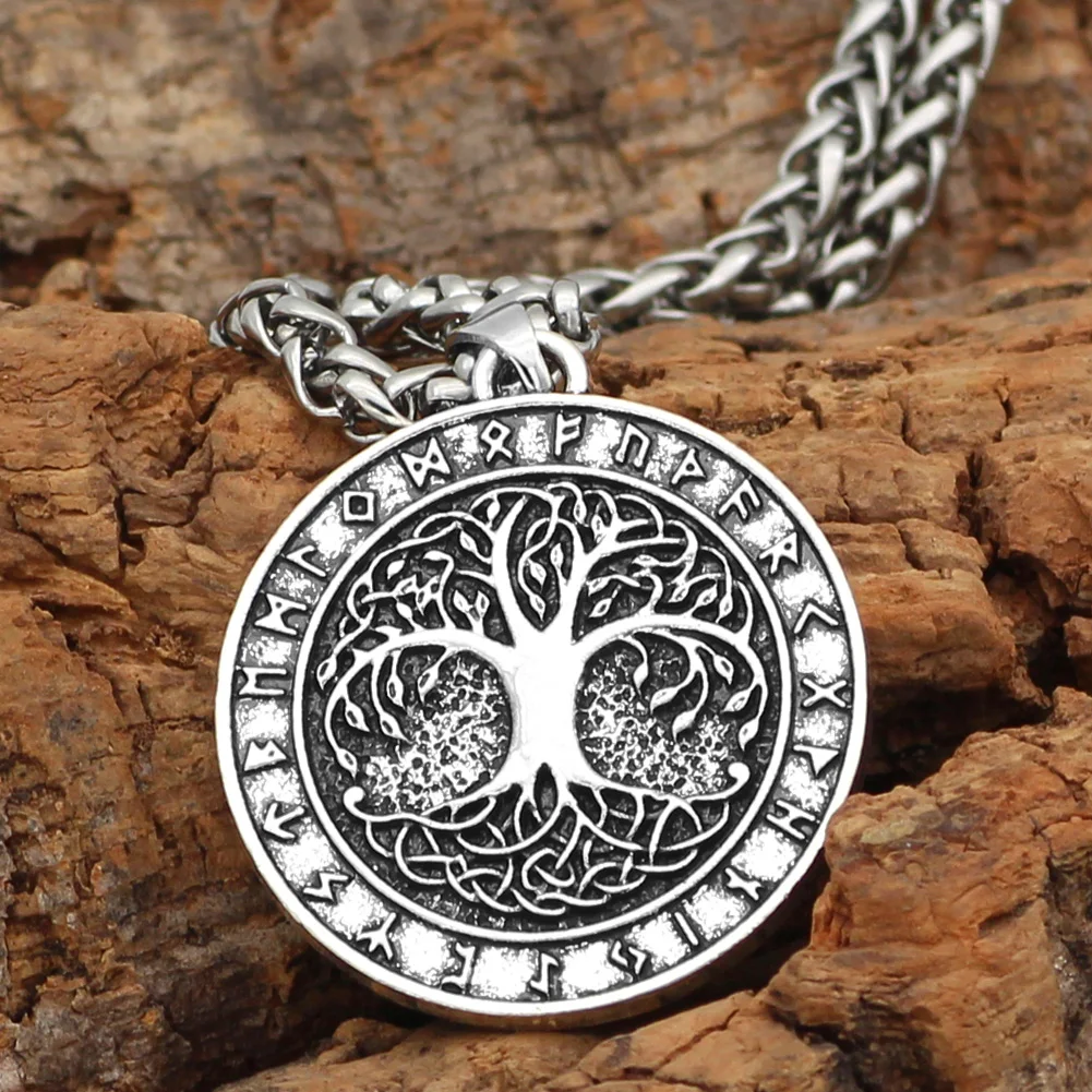Ожерелье с кулоном norse Yggdrasill амулет викинга rune tree of life | Украшения и аксессуары
