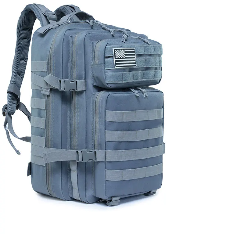 Военный Тактический Рюкзак Molle 45L армейская штурмовая сумка охотничий походный рюкзак Открытый EDC водонепроницаемая сумка дорожный рюкзак - Цвет: Серый цвет