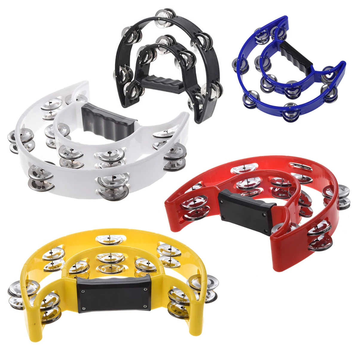 

Новый певица Тамбурины ударные барабанный захват ручка-32 рекламных материалов в форме полумесяца