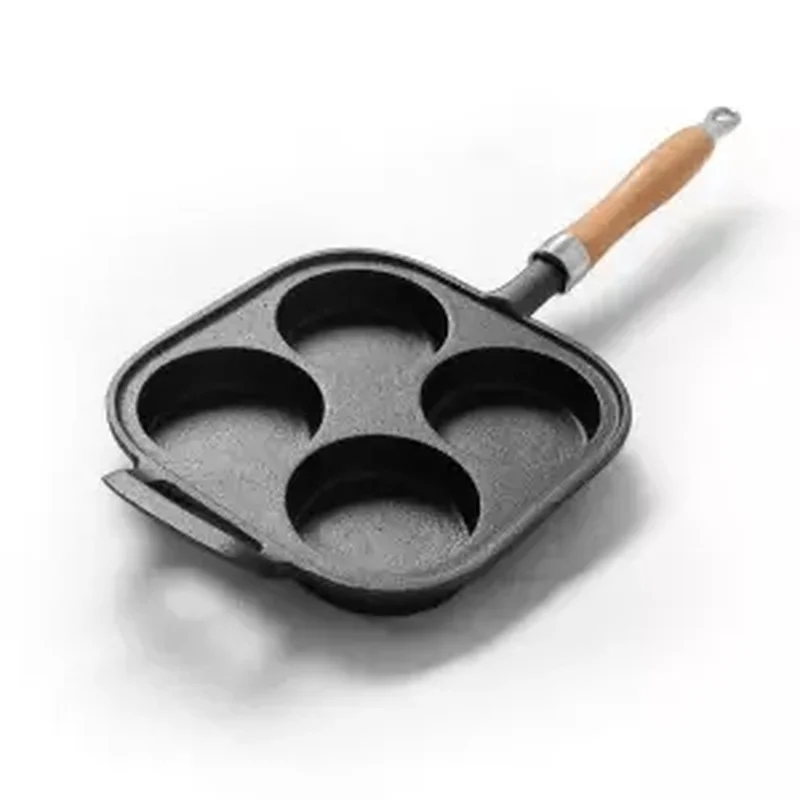 Cast Iron Egg Dumpling Pan Frying Non-stick Mold Uncoated Artifact To Make | Дом и сад