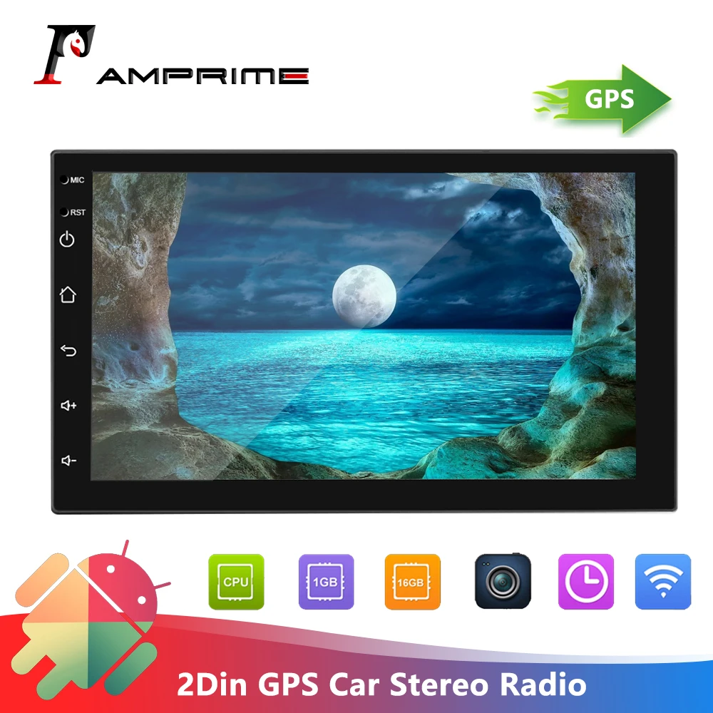 AMPrime 2din автомобильный Радио Android мультимедийный плеер авторадио 2 Din 7