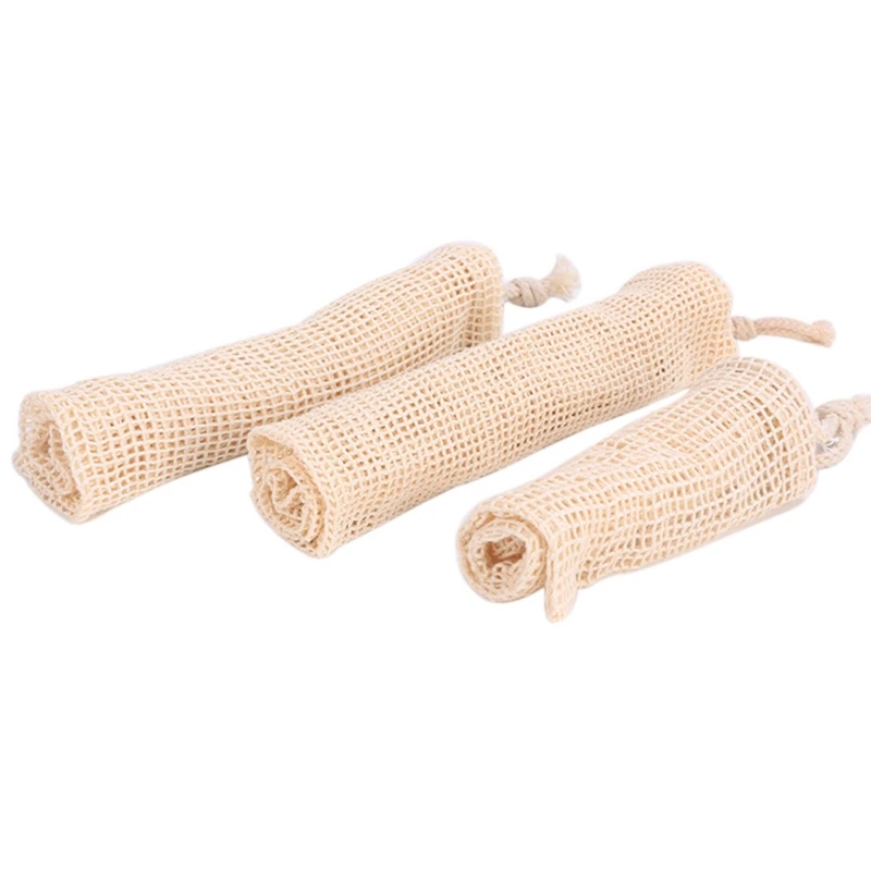 Reusable Cotton Vegetable Kitchen Bag Household Fruit And Storage Net Machine Washable Lanyard | Дом и сад