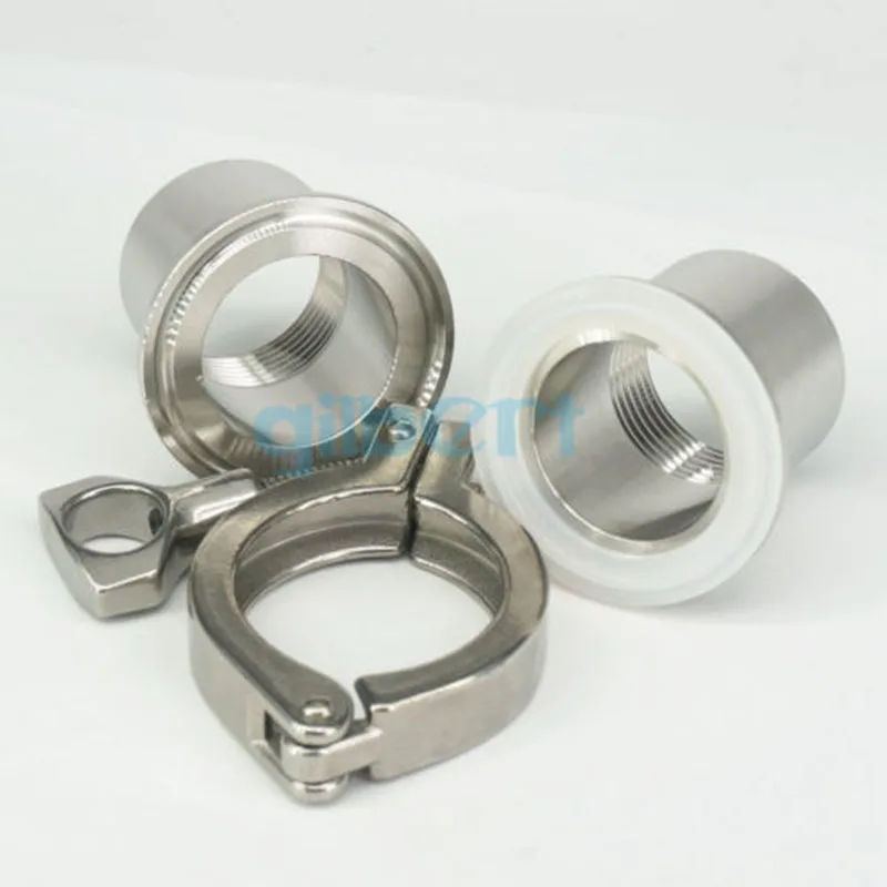 Набор тройных зажимов 1/2 &quotBSPT Woman x 1 5&quot SUS304 нержавеющая сталь санитарный фитинг