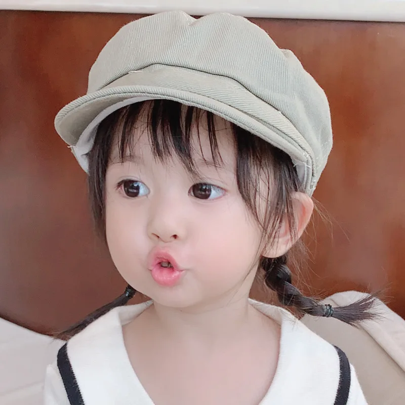 Модная хлопковая шапка для девочек детская на плоской подошве мальчиков