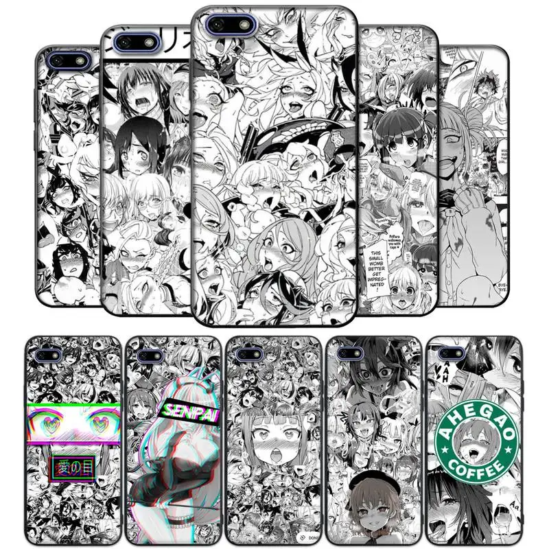 

Ahegao manga girl Phone Case for honor 8A 10 10i 9 Lite 5A 7A 8x 9x Pro 20 7c 8c PLAY Cover coque