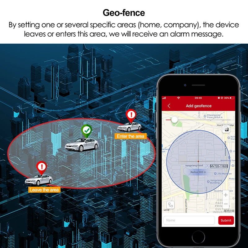 Релейный автомобильный GPS-трекер GSM-локатор охранная сигнализация мини быстрое