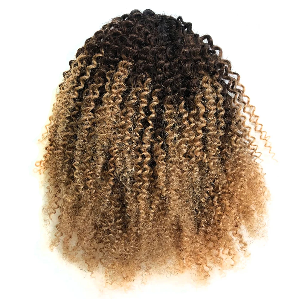 Tinashe Beauty Омбре блонд 1B/4/27 афро кудрявые шнурки хвост Remy перуанские человеческие