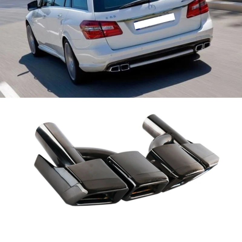 Наконечник глушителя выхлопной трубы автомобиля 2 шт. труба из нержавеющей стали